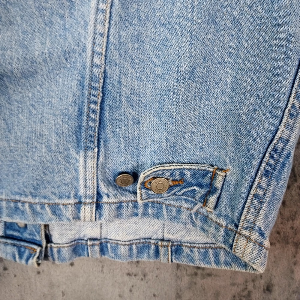 Vintage 90s Banana Republic Denim Jean Vest Cropped Retro USA Women's Medium‎ - Picture 6 of 8